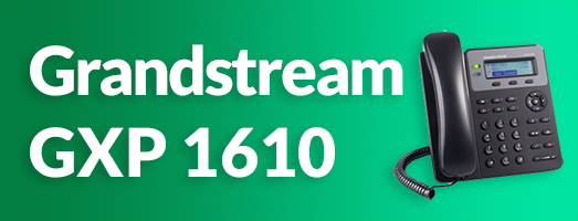 Grandstream GXP-1610, telefono voip, 1 SIP account, display, audio wideband, 2 porte LAN 10/100.